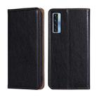 For TCL 20s / 20 5G / 20L / 20L+ Gloss Oil Solid Color Magnetic Leather Phone Case(Black) - 1