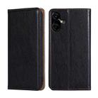 For Tecno Pova Neo 3 Gloss Oil Solid Color Magnetic Leather Phone Case(Black) - 1