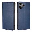 For Tecno Pova 6 Pro 5G Gloss Oil Solid Color Magnetic Leather Phone Case(Blue) - 1