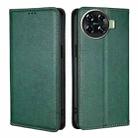 For Tecno Spark 20 Pro+ 4G Gloss Oil Solid Color Magnetic Leather Phone Case(Green) - 1