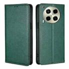 For Tecno Camon 30 Gloss Oil Solid Color Magnetic Leather Phone Case(Green) - 1