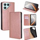 For Tecno Pova 7 Pro Gloss Oil Solid Color Magnetic Leather Phone Case(Rose Gold) - 1