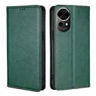 For Huawei nova 12 5G Gloss Oil Solid Color Magnetic Leather Phone Case(Green) - 1