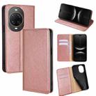 For Huawei nova 14 Ultra 5G Gloss Oil Solid Color Magnetic Leather Phone Case(Rose Gold) - 1