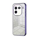 For vivo iQOO 12 Pro Gradient Glitter Powder Electroplated Phone Case(Purple) - 1