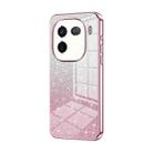 For vivo iQOO 12 Pro Gradient Glitter Powder Electroplated Phone Case(Pink) - 1