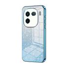 For vivo iQOO 12 Pro Gradient Glitter Powder Electroplated Phone Case(Blue) - 1