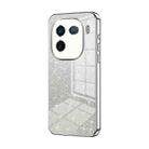 For vivo iQOO 12 Pro Gradient Glitter Powder Electroplated Phone Case(Silver) - 1