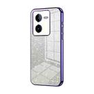 For vivo iQOO Z8 / Z8x Gradient Glitter Powder Electroplated Phone Case(Purple) - 1