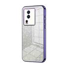 For vivo iQOO Neo7 Gradient Glitter Powder Electroplated Phone Case(Purple) - 1