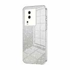 For vivo iQOO Neo7 Gradient Glitter Powder Electroplated Phone Case(Transparent) - 1