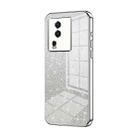 For vivo iQOO Neo7 Gradient Glitter Powder Electroplated Phone Case(Silver) - 1