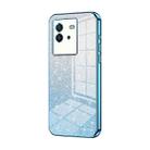 For vivo iQOO Neo6 Gradient Glitter Powder Electroplated Phone Case(Blue) - 1
