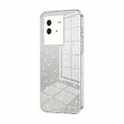 For vivo iQOO Neo6 Gradient Glitter Powder Electroplated Phone Case(Transparent) - 1