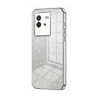 For vivo iQOO Neo6 Gradient Glitter Powder Electroplated Phone Case(Silver) - 1