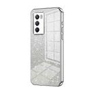 For vivo iQOO Neo5 S / iQOO 9 SE Gradient Glitter Powder Electroplated Phone Case(Silver) - 1