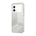 For vivo iQOO 9 Pro Gradient Glitter Powder Electroplated Phone Case(Transparent) - 1