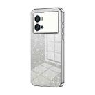 For vivo iQOO 9 Pro Gradient Glitter Powder Electroplated Phone Case(Silver) - 1