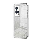 For vivo iQOO 8 Pro Gradient Glitter Powder Electroplated Phone Case(Silver) - 1