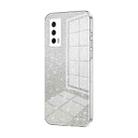 For vivo iQOO Neo5 / iQOO 7 India Gradient Glitter Powder Electroplated Phone Case(Transparent) - 1