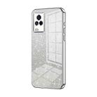 For vivo iQOO 7 Gradient Glitter Powder Electroplated Phone Case(Silver) - 1