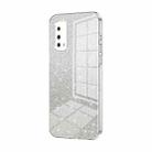 For vivo iQOO Z1X Gradient Glitter Powder Electroplated Phone Case(Transparent) - 1