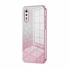 For vivo iQOO Neo Gradient Glitter Powder Electroplated Phone Case(Pink) - 1