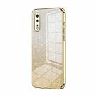 For vivo iQOO Neo Gradient Glitter Powder Electroplated Phone Case(Gold) - 1