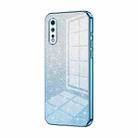 For vivo iQOO Neo Gradient Glitter Powder Electroplated Phone Case(Blue) - 1