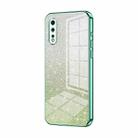 For vivo iQOO Neo Gradient Glitter Powder Electroplated Phone Case(Green) - 1