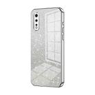 For vivo iQOO Neo Gradient Glitter Powder Electroplated Phone Case(Silver) - 1