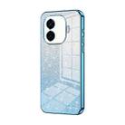 For vivo iQOO Z9 Gradient Glitter Powder Electroplated Phone Case(Blue) - 1