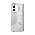 For vivo iQOO Z9 Turbo Gradient Glitter Powder Electroplated Phone Case(Silver) - 1