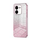 For vivo iQOO Z9x Gradient Glitter Powder Electroplated Phone Case(Pink) - 1