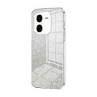 For vivo iQOO Z9x Gradient Glitter Powder Electroplated Phone Case(Transparent) - 1