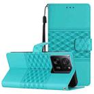 For Xiaomi 13T Diamond Embossed Skin Feel Leather Phone Case(Blue) - 1