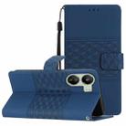 For Xiaomi Redmi 13C 4G Diamond Embossed Skin Feel Leather Phone Case(Dark Blue) - 1