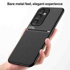 For Samsung Galaxy A35 5G Classic Tilt Strip Grain Magnetic Shockproof PC + TPU Phone Case(Blue) - 2