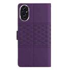 For Honor 200 Diamond Embossed Skin Feel Leather Phone Case(Purple) - 3