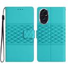 For Honor 200 Diamond Embossed Skin Feel Leather Phone Case(Blue) - 1