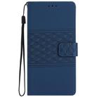 For Honor 200 Diamond Embossed Skin Feel Leather Phone Case(Dark Blue) - 2