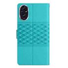 For Honor 200 Pro Diamond Embossed Skin Feel Leather Phone Case(Blue) - 3