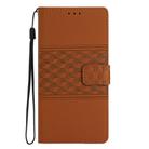 For Honor 200 Lite Global Diamond Embossed Skin Feel Leather Phone Case(Brown) - 2