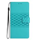 For Honor 200 Lite Global Diamond Embossed Skin Feel Leather Phone Case(Blue) - 2