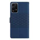 For Honor 200 Lite Global Diamond Embossed Skin Feel Leather Phone Case(Dark Blue) - 3