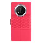 For Honor X9c Diamond Embossed Skin Feel Leather Phone Case(Red) - 3