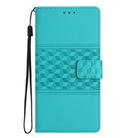 For Honor Magic7 Pro Diamond Embossed Skin Feel Leather Phone Case(Blue) - 2