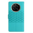 For Honor Magic7 Pro Diamond Embossed Skin Feel Leather Phone Case(Blue) - 3