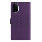 For Honor 400 Global 156.5mm Diamond Embossed Skin Feel Leather Phone Case(Purple) - 3