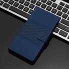 For Motorola Edge 50 5G Diamond Embossed Skin Feel Leather Phone Case(Dark Blue) - 2